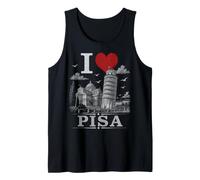 I Heart Pisa I Love Pisa Souvenir Canotta