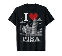 I Heart Pisa I Love Pisa Souvenir Maglietta