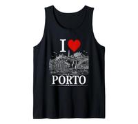 I Heart Porto I Love Porto Souvenir Canotta