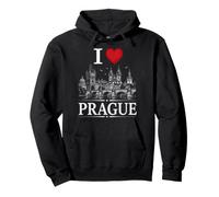 I Heart Prague I Love Prague Souvenir Felpa con Cappuccio
