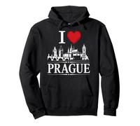 I Heart Prague I Love Prague Souvenir Felpa con Cappuccio