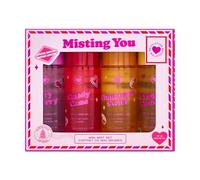 I Heart Revolution Misting You Mini Body Gift Set, 4 mini spray profumati festivi, formato da viaggio, Vegan & Cruelty-Free
