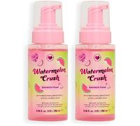 I Heart Revolution Watermelon Crush Shower Foam, Schiuma Doccia con Acido Ialuronico ed Estratto di Anguria, Vegano e Cruelty-Free, 250ml (Confezione da 2)