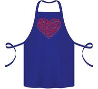 I Heart Rosso Teste Zenzero Capelli Divertente Cotone Grembiule 100% Biologico
