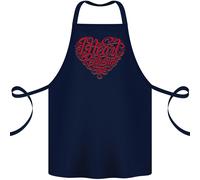 I Heart Rosso Teste Zenzero Capelli Divertente Cotone Grembiule 100% Biologico