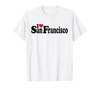 I Heart San Francisco Amo SF LA Città San Fran Maglietta