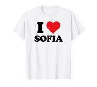 I Heart Sofia First Name I Love Personalized Stuff Maglietta