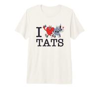 I Heart Tats - I Love Tattoos - Tattoo Lovers Maglietta Premium