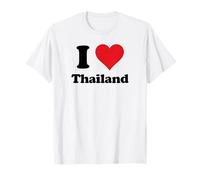 I Heart Thailand Love Country Souvenir Themed Stuff Maglietta