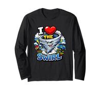 I Heart The Swirl Funny Storm Chaser Maglia a Manica