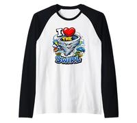 I Heart The Swirl Funny Storm Chaser Maglia con Maniche Raglan