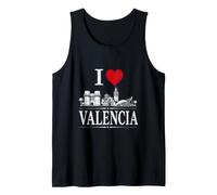 I Heart Valencia I Love Valencia Souvenir Canotta