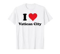 I Heart Vatican City Love Country Souvenir Themed Stuff Maglietta