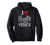 I Heart Venice I Love Venice Souvenir Felpa con Cappuccio