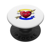 I Heart You Rock Metal Amo la musica PopSockets PopGrip Adesivo