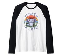 I Hike A lotl Maglia con Maniche Raglan