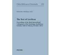 I. Himbaza The Text of Leviticus (Copertina rigida) Orbis Biblicus et Orientalis