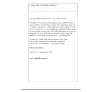 I Hope You’re Finally Healing: By: Ismael Hassan