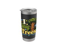 I Hug Trees Divertenti Api Alberi Mari Puliti Conservazione Natura Bicchiere termico in acciaio inox doppia parete