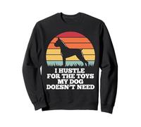 I Hustle For The Toys Boxer, simpatico cane amante dei cuccioli, proprietario Felpa