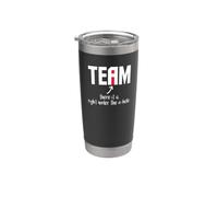 "I" In Team There It Is Right Under The A-Hole Bicchiere termico in acciaio inox doppia parete