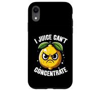 I Juice Cant Concentrate Angry Lemon - Divertente gioco di parole Custodia per iPhone XR