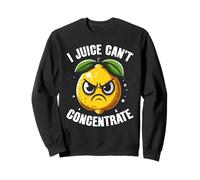 I Juice Cant Concentrate Angry Lemon - Divertente Gioco di Parole Felpa