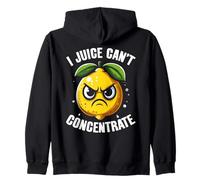 I Juice Cant Concentrate Angry Lemon - Divertente Gioco di Parole Felpa con Cappuccio