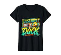 I Just Don't Give A Duck Sarcastic Animal Puns ||- Maglietta con Stampa Grafica Economica