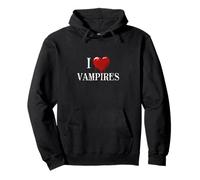 I Just Love Vampires Creatura Vampiro Dracula Felpa con Cappuccio