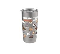 I Just Really Like Conigli Ok Animal Lover Carino Coniglio Bicchiere termico in acciaio inox doppia parete