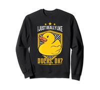 I just really like Ducks Paperella di gomma Papera stridula Felpa