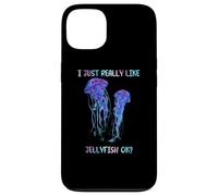 I Just Really Like Jellyfish, OK? Watercolor Fish, JellyFish Custodia per iPhone 13