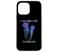 I Just Really Like Jellyfish, OK? Watercolor Fish, JellyFish Custodia per iPhone 13 Pro Max