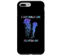 I Just Really Like Jellyfish, OK? Watercolor Fish, JellyFish Custodia per iPhone 7 Plus/8 Plus