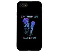 I Just Really Like Jellyfish, OK? Watercolor Fish, JellyFish Custodia per iPhone SE (2020) / 7 / 8
