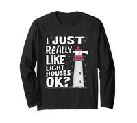 I Just Really Like Lighthouse Regali per Donne Uomini Sea Boat Maglia a Manica