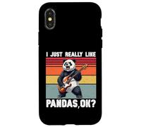 I Just Really Like Pandas, Ok divertente grafica retrò Custodia per iPhone X/XS