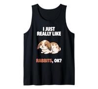 I Just Really Like Rabbits Ok Animal Carino Mini Lop Coniglio Canotta