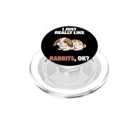 I Just Really Like Rabbits Ok Animal Carino Mini Lop Coniglio PopSockets PopGrip per MagSafe