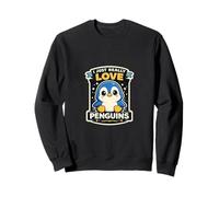 I Just Really Love Penguins - Dolce Pinguino Motivo Kawaii Felpa