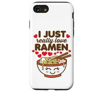 I Just Really Love Ramen Carino Kawaii Asiatico Noodles Cuore Custodia per iPhone SE (2020) / 7 / 8