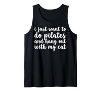 I Just Want To Do Pilates And Hang out with My Cat Canotta
