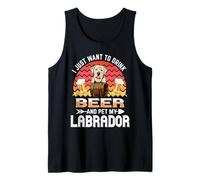 I Just Want to Drink Beer And Pet My Labrador Dog Lover Canotta