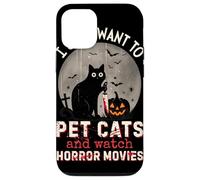 I Just Want To Pet Cats And Watch Horror Movies Murderous Custodia per iPhone 12/12 Pro