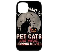 I Just Want To Pet Cats And Watch Horror Movies Murderous Custodia per iPhone 13