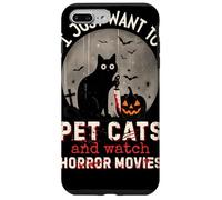 I Just Want To Pet Cats And Watch Horror Movies Murderous Custodia per iPhone 7 Plus/8 Plus