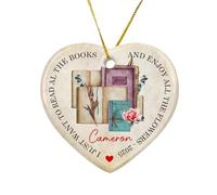 I Just Want To Read All The Books Pendenti Natalizi Con Corda Addobbi Albero Di Natale Carino Ciondoli Natalizi Per Casa Finestra Festa