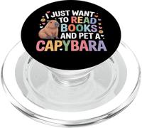 I Just Want To Read Books And Pet A Capybara |- PopSockets PopGrip per MagSafe
