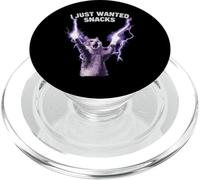 I Just Wanted Snacks Stupido Rabbia Cat Meme PopSockets PopGrip per MagSafe